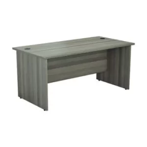 image of Jemini Rectangular Panel End Desk 1400x800x730mm Grey Oak KF804413