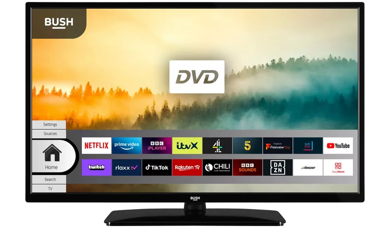 Image of Bush 32" ELED32FHDSDVD1 Smart 4K Full HD LED TV & DVD