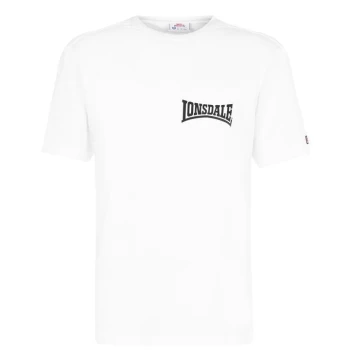Image of Lonsdale Japan T Shirt Mens - White Bk Lion