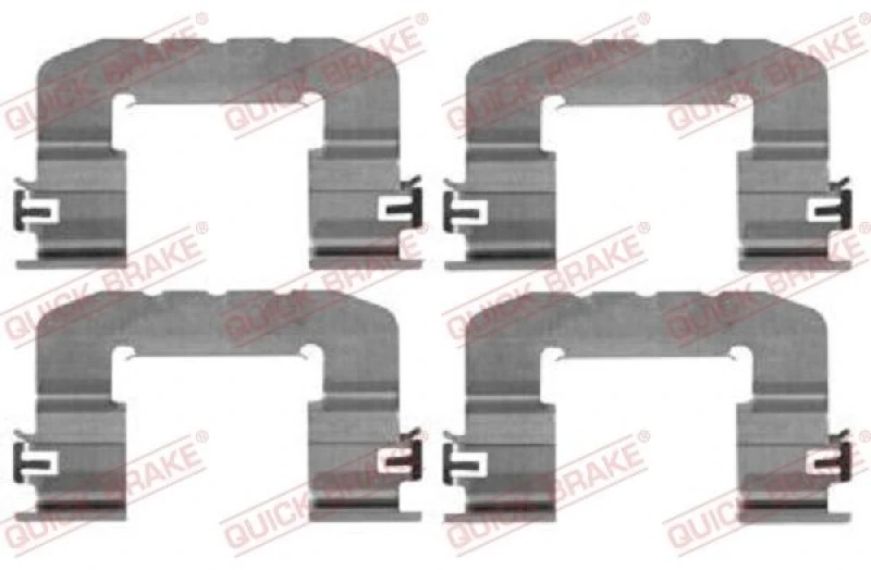 Image of QUICK BRAKE Brake pad fitting kit QUICK BRAKE 109-0017