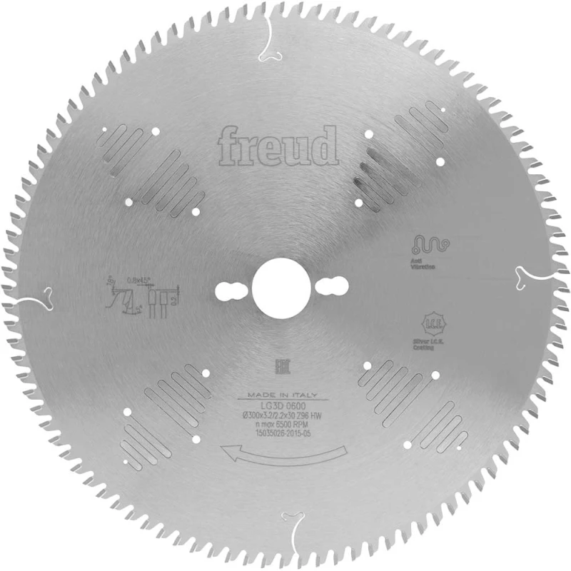 Image of Freud LG3D Pro Industrial Laminate and Chipboard Circular Saw Blade F03FS07438 Diameter: 250mm