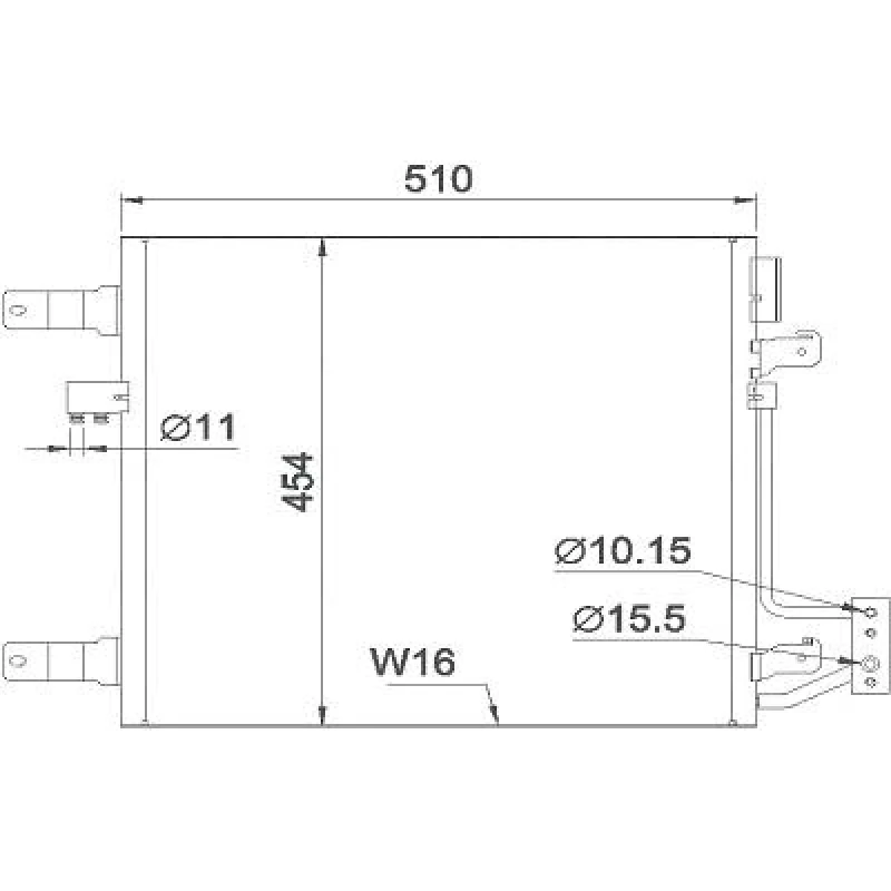 Image of Air conditioning condenser DIEDERICHS DCC1195