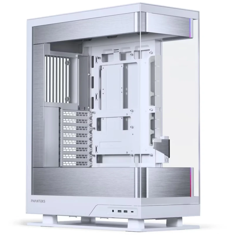 Image of Phanteks Evolv Series X2 - Mid-Case, E-ATX compatible, Tempered Glass Windows, DRGB, Matte White Gaming Case - PH-ES524XTG_DMW01