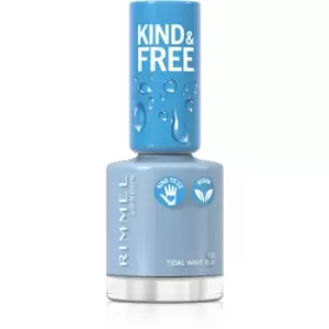 image of Rimmel Kind & Free Nail Polish Shade 152 Tidal Wave Blue 8 ml