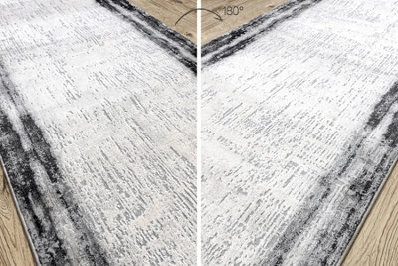 Image of RugsX Modern Runner Tuls 51235 Anthracite 60 Cm 60X150 Cm