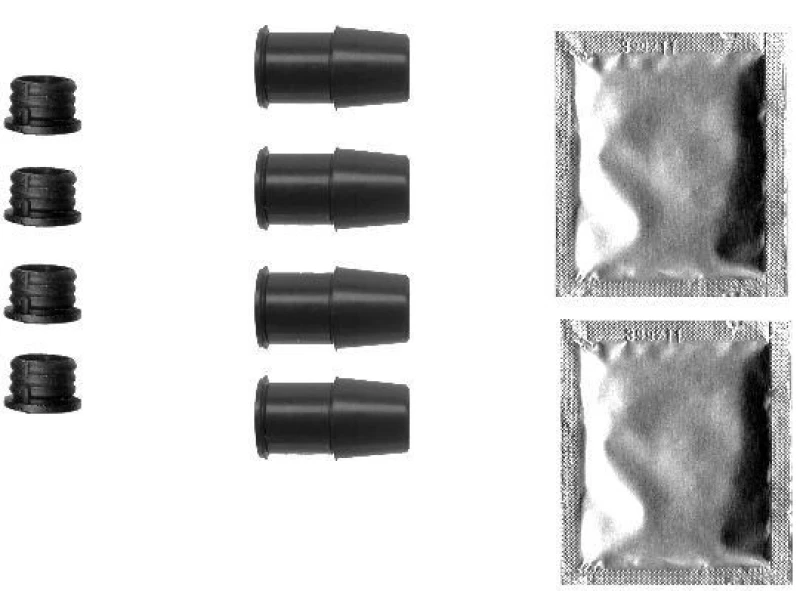 Image of HELLA Accessory Kit, brake caliper HELLA 8DZ 355 201-591