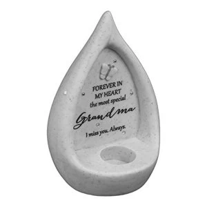 image of Thoughts of You Teardrop Graveside Tealight Holder - Grandma