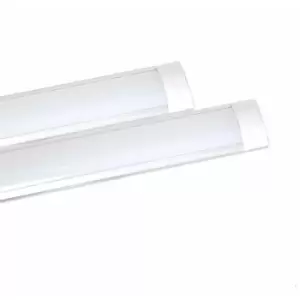 45W Prismatic LED Tube Batten complete fitting 1.5m, 4000 lumens, 4000K (pack of 2 units)