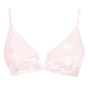 image of Firetrap V Bikini Top Ladies - Blush L Flwr Pr