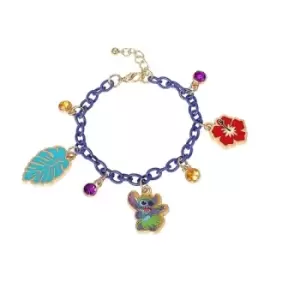 Image of Disney Lilo and Stitch Multicoloured Enamel Costume Charm Bracelet BH00293YRML-65