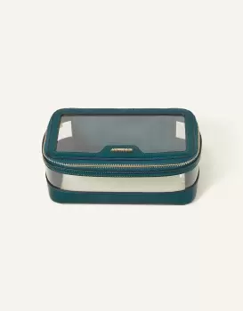 image of Accessorize Clear Makeup Bag Teal