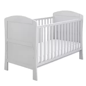 image of Babymore Aston Drop Side Cot Bed Grey