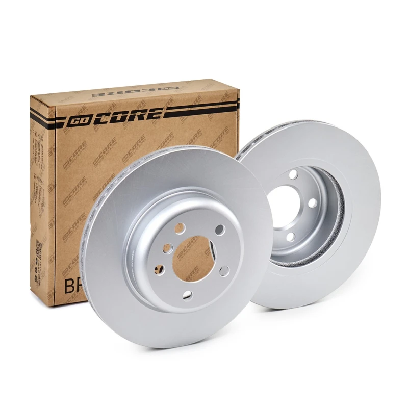 Image of goCORE GCH20583 Brake disc Front Axle, Vented, Grey Cast Iron, Coated, High-carbon, with bolts/screws Grey Cast Iron Brake Disc (82)