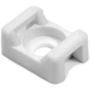 Image of HellermannTyton CTM1-PA66-WH Cable mount Screw fixing, Rivets 151-30404 White