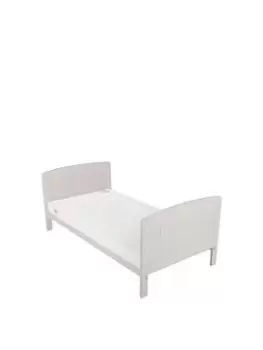 Image of Cuddleco Juliet Cot Bed And Cuddleco Lullaby Foam Mattress - Dove Grey