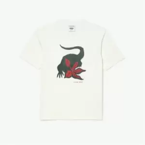 Image of Lacoste Lacoste Netflix T-Shirt Mens - White