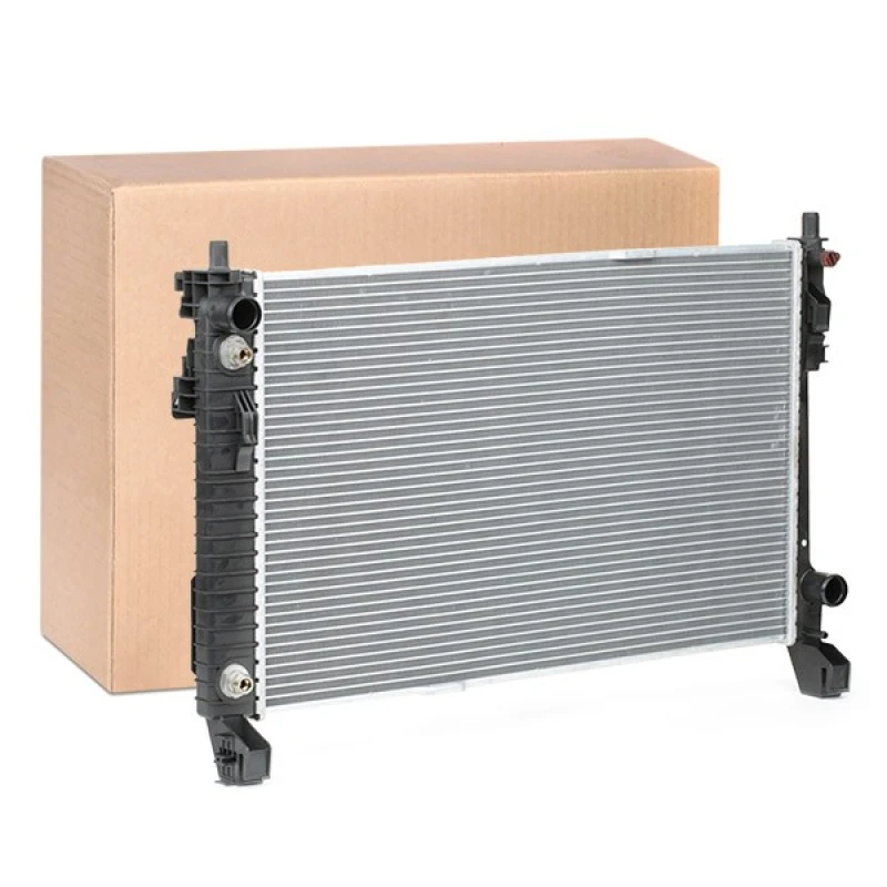 Image of RIDEX 470R0337 Engine radiator Manual-/optional automatic transmission, Plastic, without frame Aluminium, Plastic Radiator,engine cooling (470)