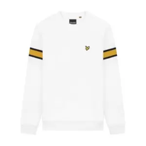 Image of Lyle and Scott Lyle & Scott Rib Insert Sweater - White