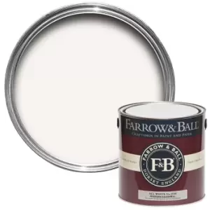 Image of Farrow & Ball Modern Eggshell Paint All White - 2.5L