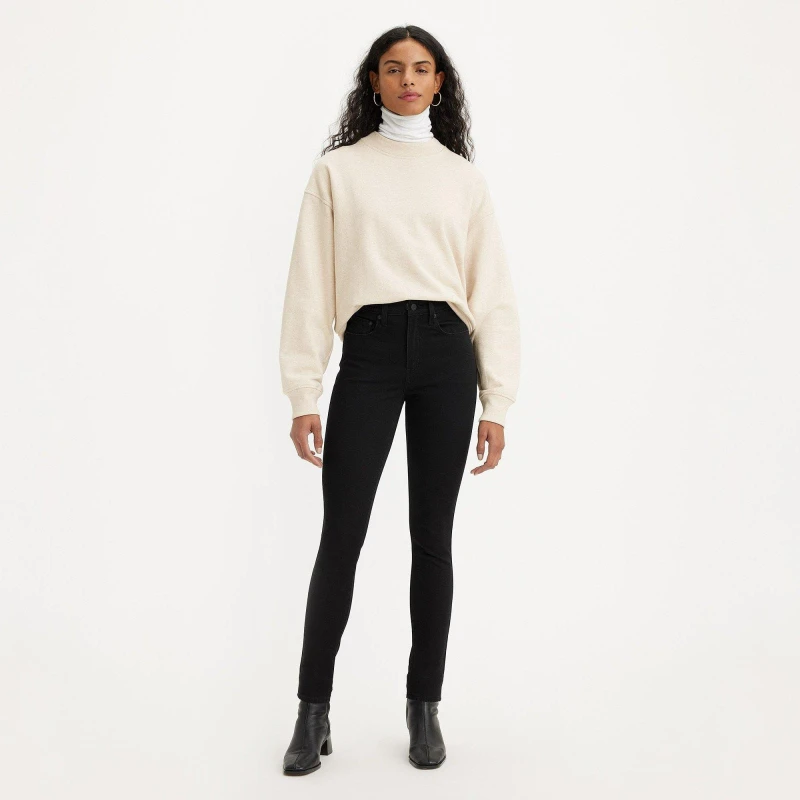 Image of Levis 721 High Rise Skinny Jeans Long Shot 09 female 28 L32