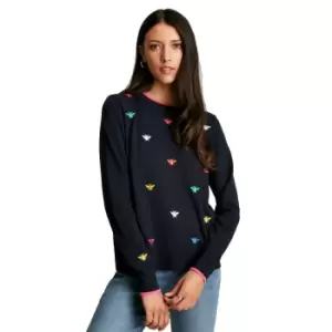 Image of Joules Womens Mariella Intarsia Crew Neck Knitted Jumper UK 14- Chest 39.5', (100cm)