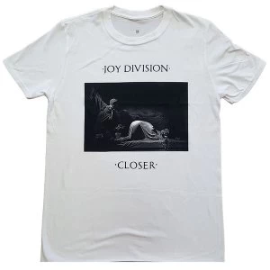 Image of Joy Division - Classic Closer Unisex Large T-Shirt - White