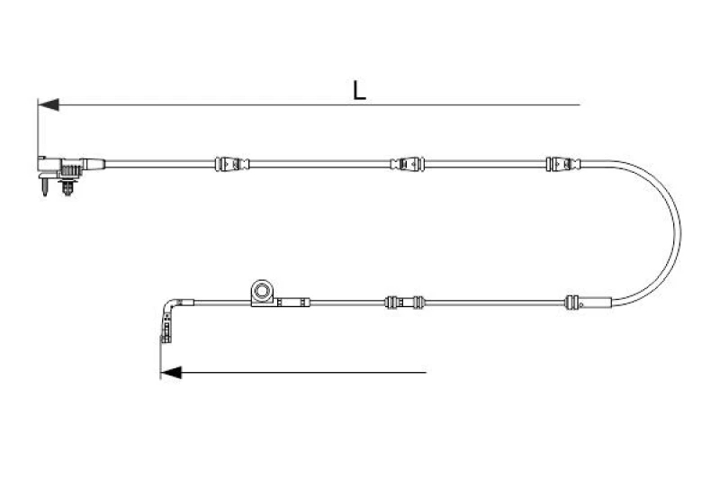 Image of Brake pad wear sensor Bosch 1 987 473 629