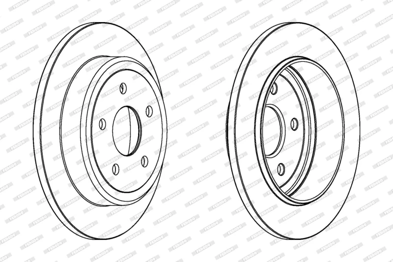 Image of Brake disc FERODO DDF1813C