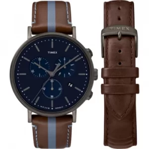 Image of Mens Timex Fairfield Box Set Chronograph Watch