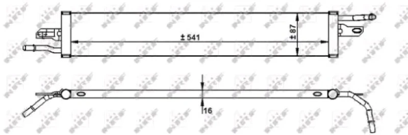 Image of NRF 31744 Oil Cooler Aluminium Oil Cooler,engine oil (469)