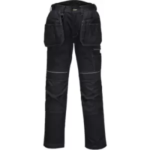 image of Portwest PW3 Stretch Holster Work Trousers Black 30" 31"