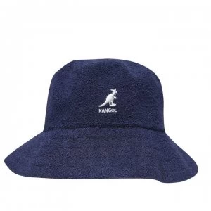 Image of Kangol Boucle Bucket Hat - Navy