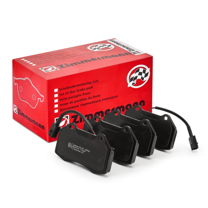 Image of ZIMMERMANN 24162.150.2 Brake pad set Front Axle, incl. wear warning contact, Photo corresponds to scope of supply Brake Pad Set,disc brake (402)
