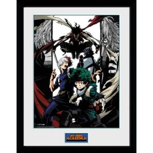 My Hero Academia Heroes and Villains Framed Collector Print