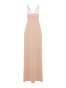 Jill Jill Stuart V neck colour block gown Pink