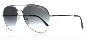 image of Tom Ford Indiana Sunglasses Shiny Rhodium 18B 60mm