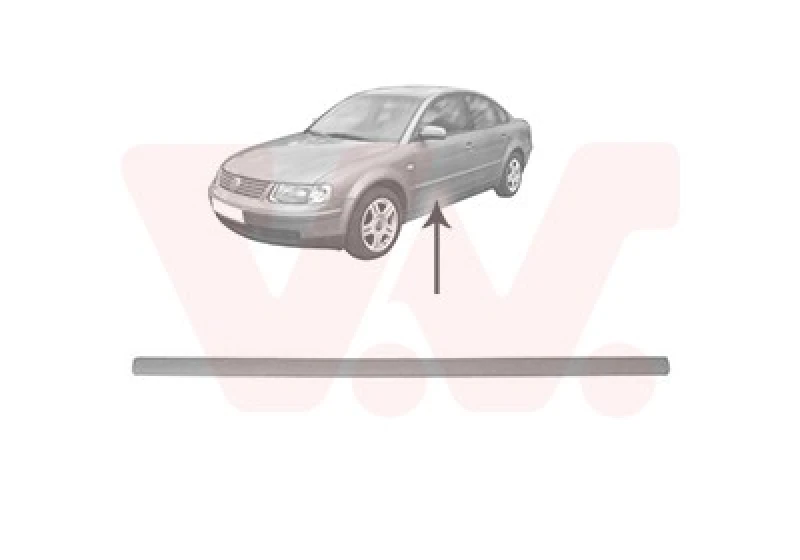 Image of VAN WEZEL Door moulding trim VAN WEZEL 5836403
