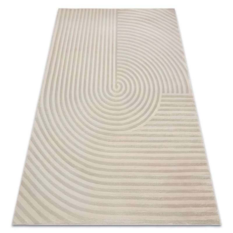 Image of RugsX Carpet Balance 1921 Taupe - Geometric, Structural, Glamour 80X150 Cm