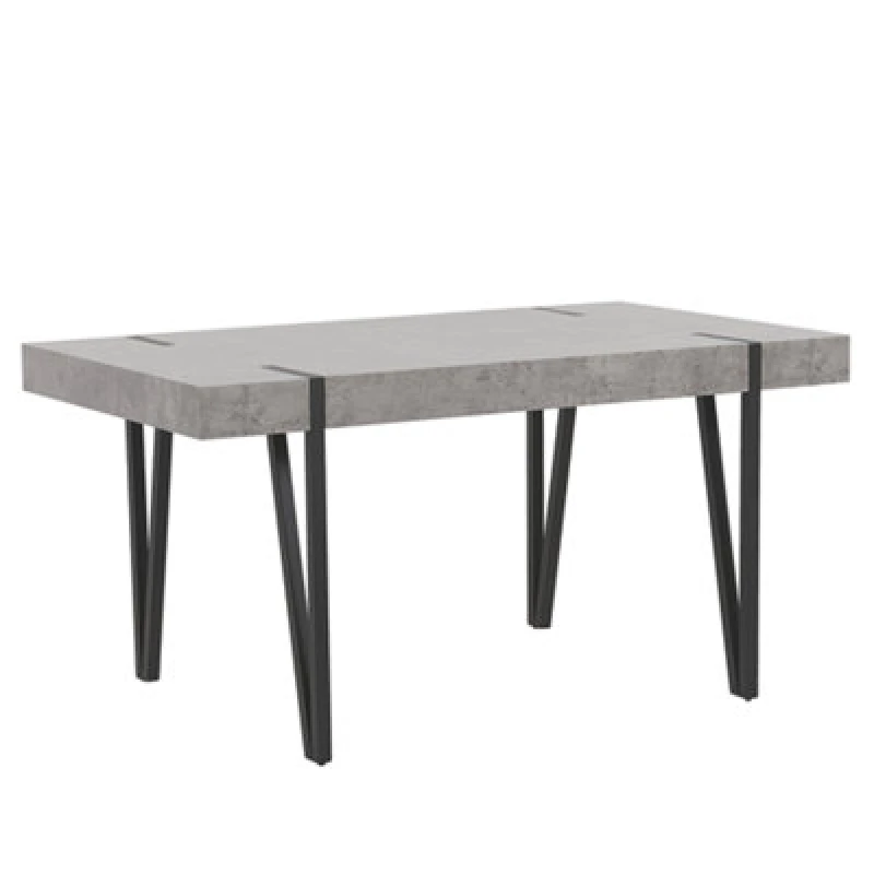 Image of Beliani Dining Table Adena Grey Concrete Effect 150 Cm 90 Cm