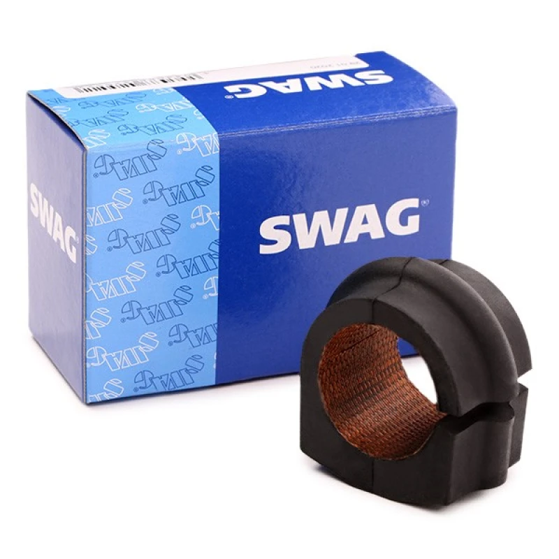 Image of SWAG 82 94 2552 Stabilizer Bushes Front Axle, Rubber with fabric lining Rubber, Rubber with fabric lining Anti-roll Bar Bush Kit (1334)