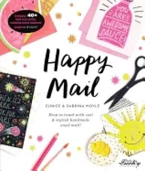 Image of happy mail keep in touch with cool and stylish handmade snail mail