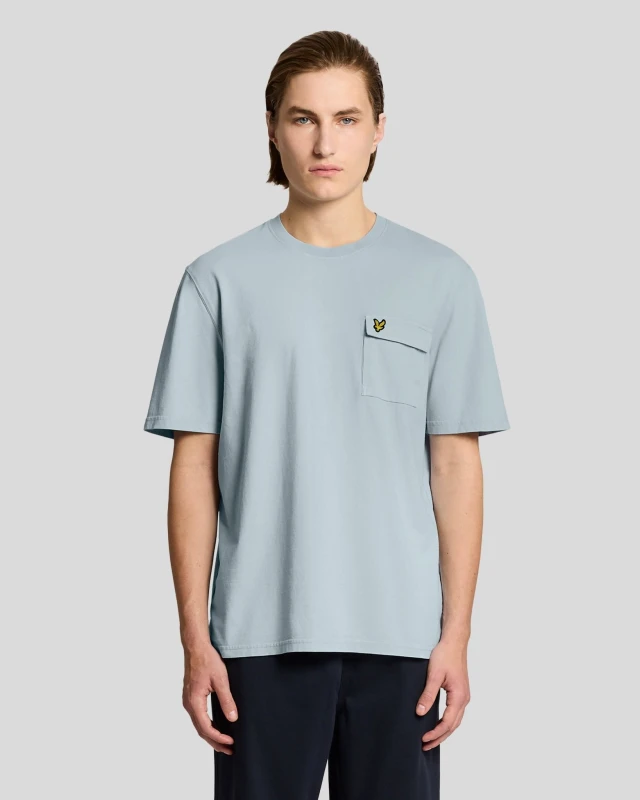 Image of Lyle & Scott Mens Cargo Pocket T-Shirt in Blue