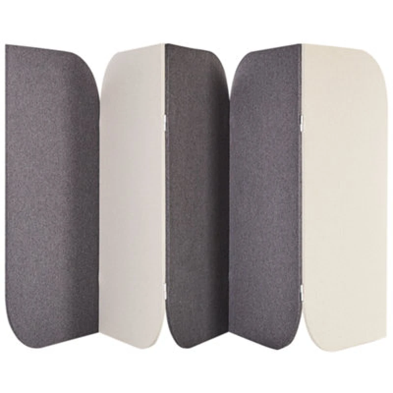 Image of Beliani Office Divider Room Divider Shady Grey