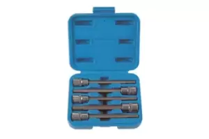 image of Laser Tools 6782 5pc Long Series Star Socket Set E4-E8 3/8"D