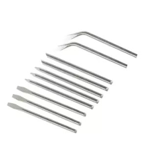Image of Silverline Soldering Iron Tips Set 10pce 40W 675071