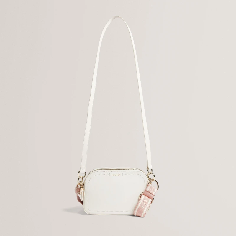 Image of Ted Baker Ted WebLth XbdCamBag Ld62 Ivory female One Size