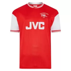 Image of Score Draw Arsenal 1985 Centenary Retro Football Shirt
