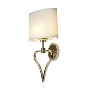 Image of Falmouth 2 Light Indoor Wall Light Gold, G9