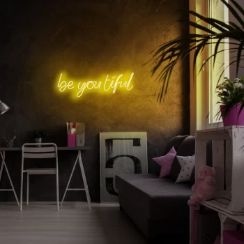 image of Be you tiful - Yellow Yellow Wall Lamp