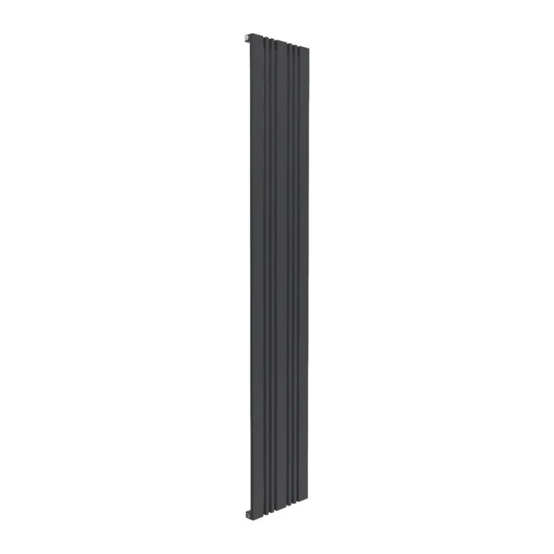 Image of Bathroom Kingdom Bonera Anthracite Designer Flat Panel Vertical Radiator 1800x324 in Grey Grey Unisex